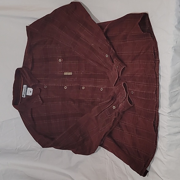 Columbia Sportswear Shirt Long Sleeve Button Down Geometric Cotton Relaxed XL - Picture 1 of 13